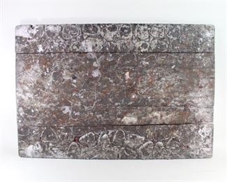 Lot 195: Factory Paint Spatter Board,Industrial Found Object 2/3. Massive wooden panel is made of 4 planks, with 2 crossbars on the back, holding it together. Front surface is encrusted in gray, white & red paint; cracking and texture add to the industrial feel. We have 3 of these in this auction; the other 2 are listed separately. Display as art, or use as a backdrop.
Dimensions are 34.25 in h x 45.25 in w x 1.75 in d. Condition is good with cracks and dirt in paint throughout. Please call or email for a detailed condition report.