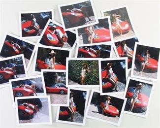 Lot 226: 19 Jonathan Leder Color Photography,Snapshots. Collection of nineteen fashion snapshots by Jonathan Leder. Model in bathing suit posing with a sports car. Shot in Florida, 2010. This is one of seventeen lots with Jonathan Leder photographs in this auction.

Dimensions are 3.5 in h x 4.25 in w. Condition is very good to excellent. Please call or email for a detailed condition report.