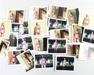 Lot 227: 23 Jonathan Leder Color Photography,Snapshots. Collection of twenty-three fashion snapshots by Jonathan Leder. Model in bathing suit. Shot in Florida, 2010. This is one of seventeen lots with Jonathan Leder photographs in this auction.

Dimensions are 3.5 in h x 4.25 in w. Condition is very good to excellent. Please call or email for a detailed condition report.