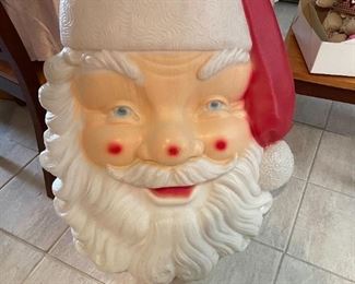 Blow Mold Santa Head