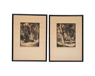 Harry Anthony DeYoung, "Live Oaks" and "Woodland Glade"