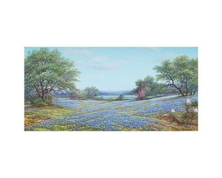 Exa Wall (1894-1998), Bluebonnet landscape