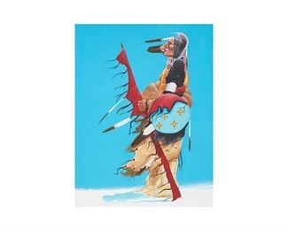 Mirac Creepingbear (1947 - 1990), "Indian Portrait"