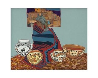 Amado Maurillo Peña (b.1943), "Ella con Cuatro del Pueblo", 2008