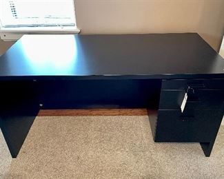 $50 Black 3 Drawer Desk Measures: 60x30x28.5