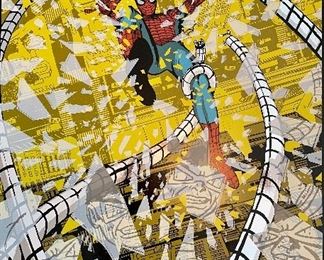 Spiderman vs Dr. Octopus, foil variant of 55