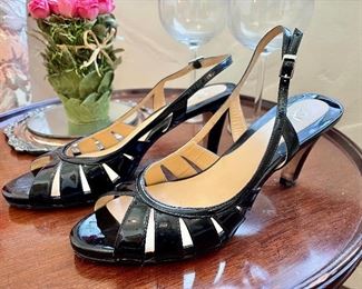$12 Black Patent Leather Heels Perfect for Spring and Summer Size 7.5