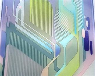 $275; signed Francesco LoCastro graphic artwork; unframed: 24” w x 24”h