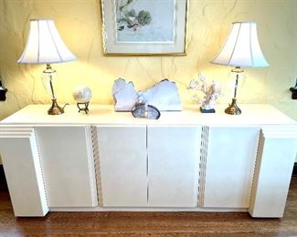 $2800 Elkins Industries Furniture. Vintage Modern Laquered Buffet, Measures: 82x21.5x30. Perfect condition! 