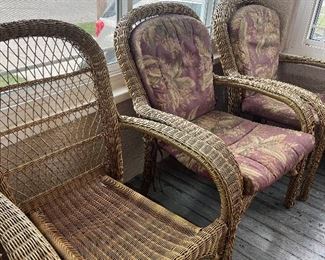 4 Wicker Chairs