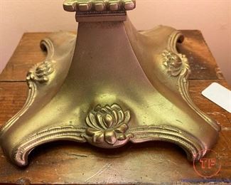 Arts and Crafts Era Slag Glass Table Lamp