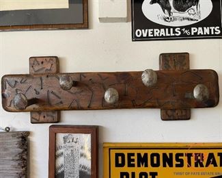 Handmade Railroad Spikes Wall Hanger