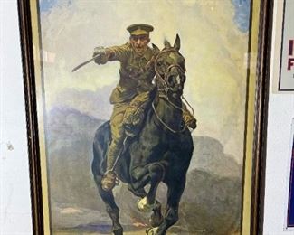 WWI British Enlistment Poster "Forward!"