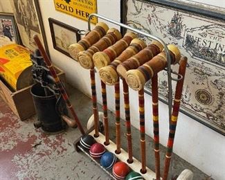Vintage Croquet Set