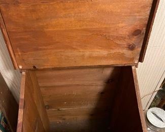 Antique JERSEY COFFEE Wood Bin