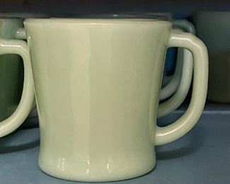FIRE KING Jadeite D Handled Mugs
