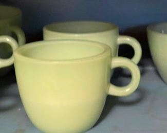 FIRE KING Jadeite C Handled Coffee Cup