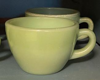 FIRE KING Jadeite C Handled RESTAURANT Coffee Cup