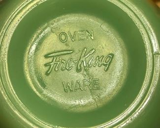 FIRE KING Jadeite C Handled RESTAURANT Coffee Cup