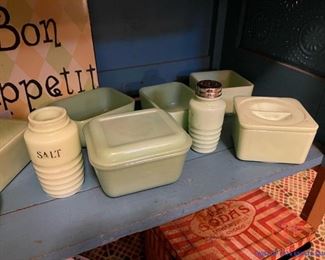 FIRE KING Jadeite Refrigerator Dishes