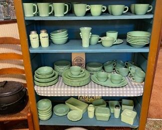 Large Collection of FIRE KING Jadeite