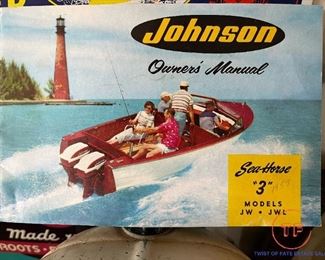 Vintage 1950's Johnson JW-13 3 Horsepower Outboard Motor