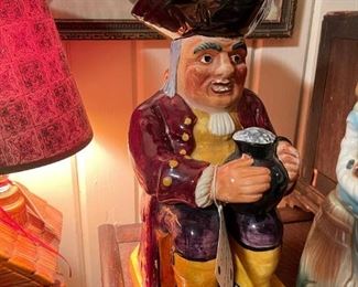 Vintage Large Toby Jug Seated Englishman 