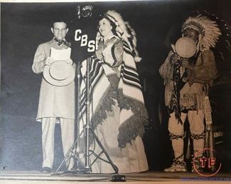 1939 "GOLDEN SPIKE DAYS" Photos featuring GEORGE BURNS and GRACIE ALLEN in Omaha on KOIL Radio