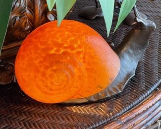 Cast Snail Shell Lamp