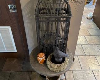 Vintage Metal Bird Cage