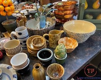 Vintage Spongeware Bowls