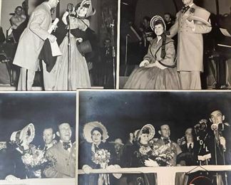 1939 "GOLDEN SPIKE DAYS" Photos featuring GEORGE BURNS and GRACIE ALLEN in Omaha on KOIL Radio