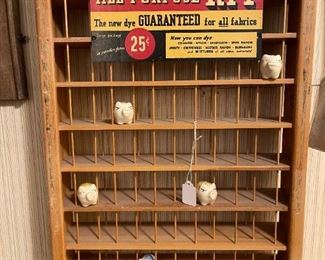 1940's RIT Dye Store Display Rack
