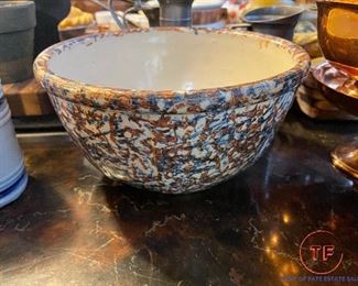 RED WING 6 Panel Spongeware Bowl