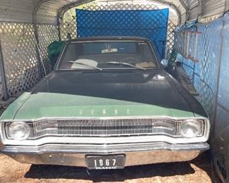 1967 Dodge Dart, Available for presale, $14,500 or best offer.  There's less than 14K original miles, one family owned.