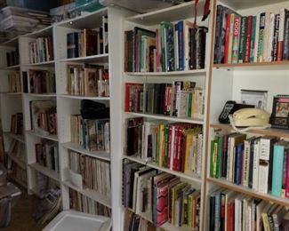 Lots of books, cookbooks, craft books and more