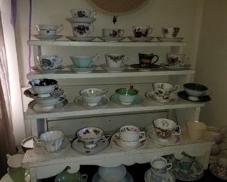 Large amount of cups and saucers