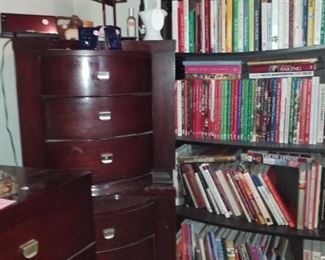 lots of books, night stands