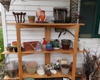 flower pots, birdhouses