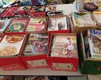 huge amount of magazines, many different subjects