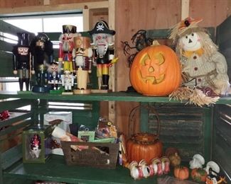 nut crackers, fall decorations