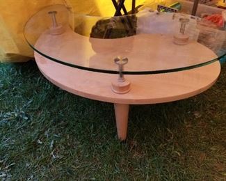 kidney shape coffee table