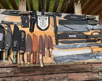 Hunting and fishing knives 