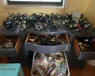 fishing reels and lures