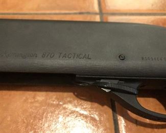 Remington 870 12-guage tactical shotgun close-up