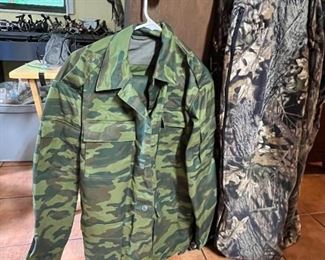 Hunting and fishing cammo clothing