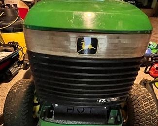 front of mower