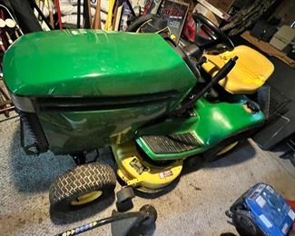 side view of mower