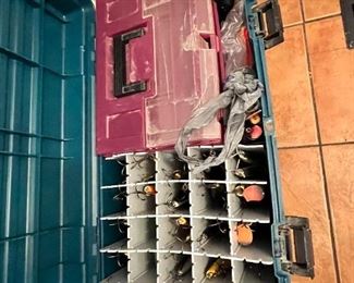 Fishing tackle box and accessories 