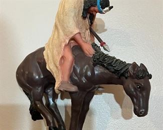  1 of group of NAtive American statues-  approx 6-8" tall